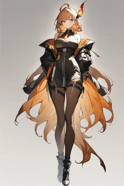1girl, reed the flame shadow (arknights), arknights