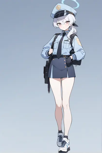 1girl, valkyrie police academy student (blue archive), blue archive
