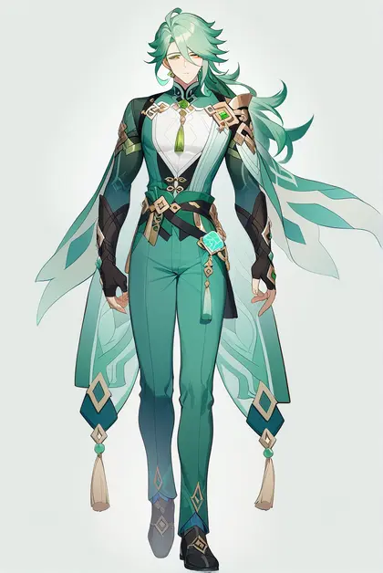 1boy, changsheng (genshin impact), genshin impact