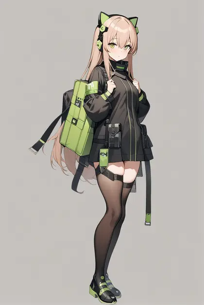 1girl, tmp (girls' frontline), girls' frontline