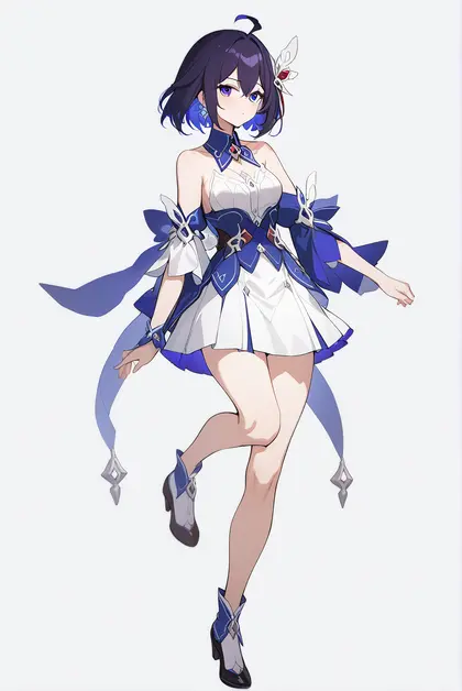 1girl, seele vollerei (swallowtail phantasm), honkai (series)
