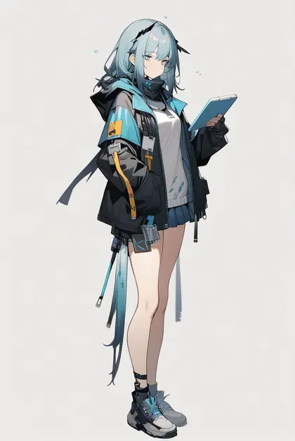 1girl, bitey (arknights), arknights