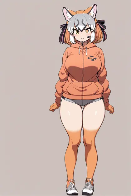 1girl, island fox (kemono friends), kemono friends