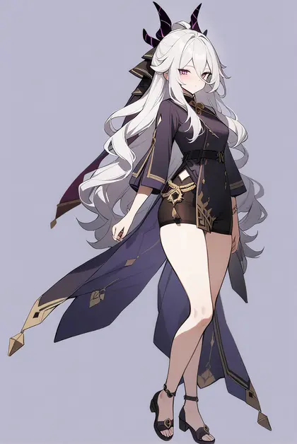 1girl, hina (genshin impact), genshin impact