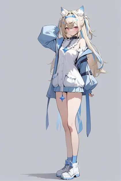 1girl, fuwawa abyssgard, hololive