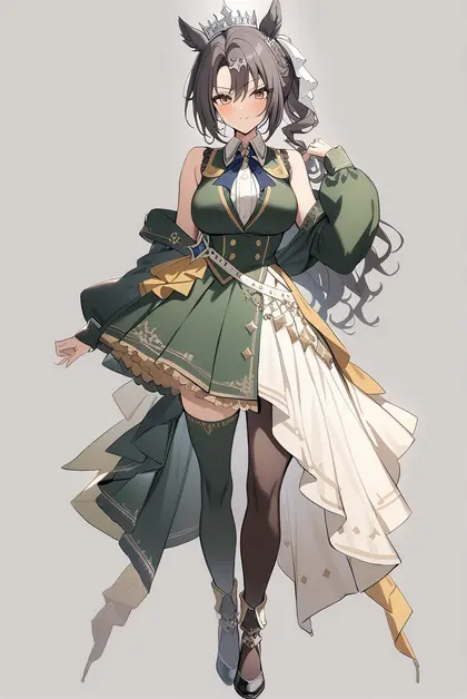 1girl, satono crown (umamusume), umamusume