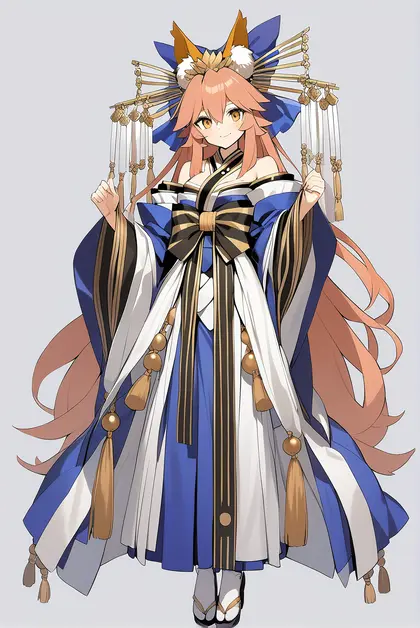 1girl, tamamo no mae (third ascension) (fate), fate/grand order