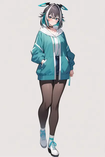 1girl, oura rukako, nanashi inc.