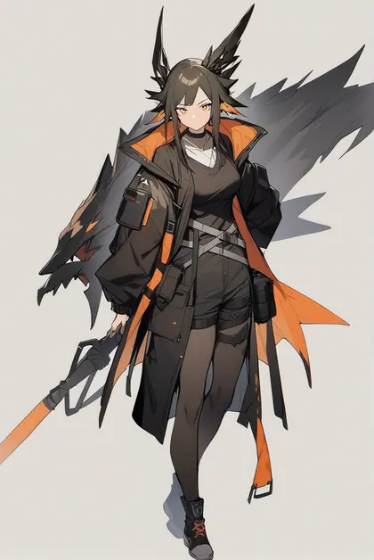 1girl, mon3tr (arknights), arknights