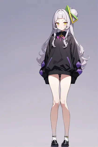 1girl, murasaki shion, hololive