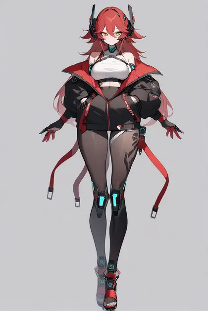 1girl, zentreya (cyborg), vshojo