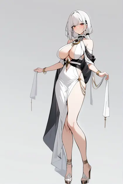 1girl, massachusetts (dressed to impress) (azur lane), azur lane