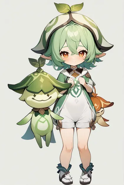 1girl, aranara (genshin impact), genshin impact