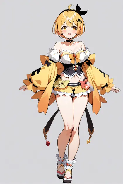 1girl, yozora mel (1st costume), hololive