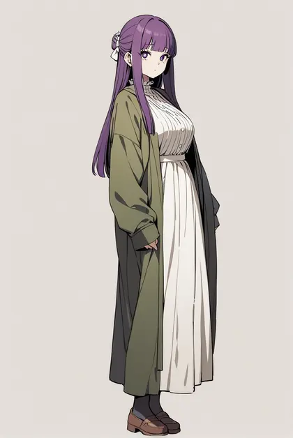 1girl, fern (sousou no frieren), sousou no frieren