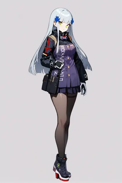 1girl, hk416 (girls' frontline), girls' frontline