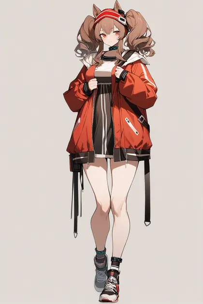 1girl, angelina (arknights), arknights