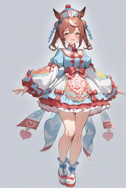 1girl, agnes digital (lovely jiangshi) (umamusume), umamusume