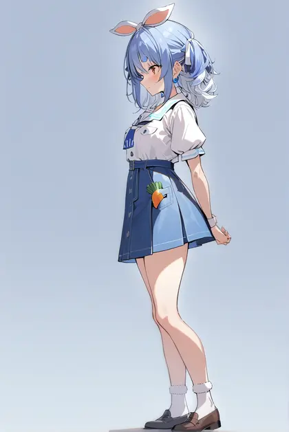 1girl, usada pekora (4th costume), hololive