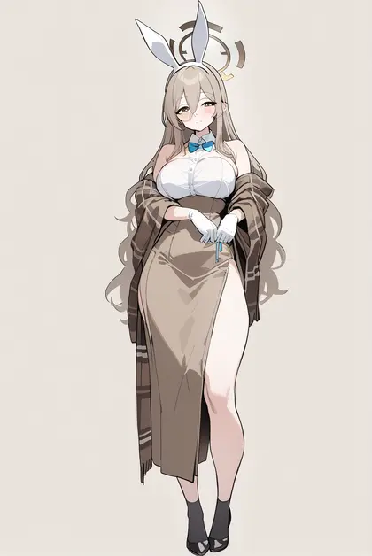 1girl, akane (bunny) (blue archive), blue archive