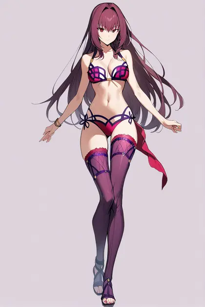 1girl, scathach (swimsuit assassin) (fate), fate/grand order