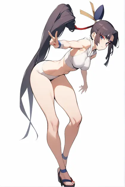 1girl, ushiwakamaru (swimsuit assassin) (fate), fate/grand order