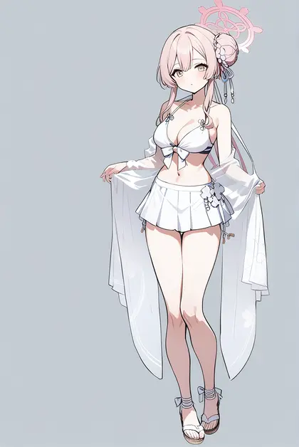 1girl, mimori (swimsuit) (blue archive), blue archive