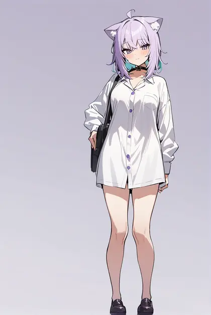 1girl, nekomata okayu (4th costume), hololive