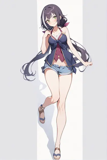 1girl, karyl (summer) (princess connect!), princess connect!