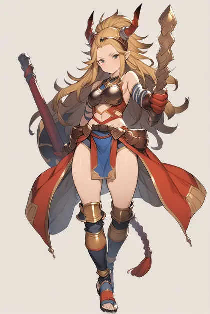 1girl, ogre (granblue fantasy), granblue fantasy