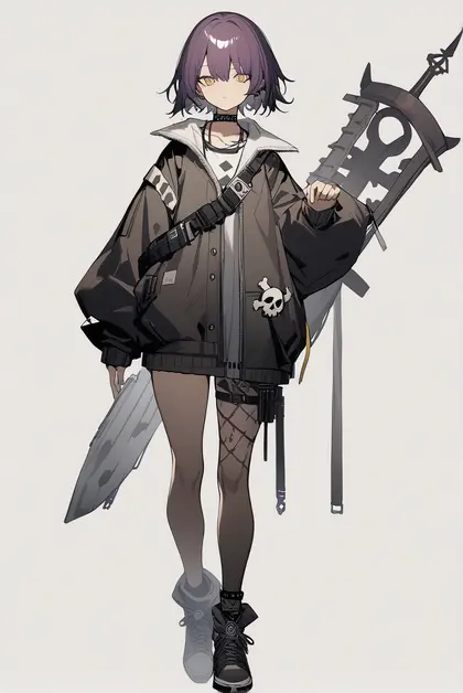 1girl, morte (arknights), arknights