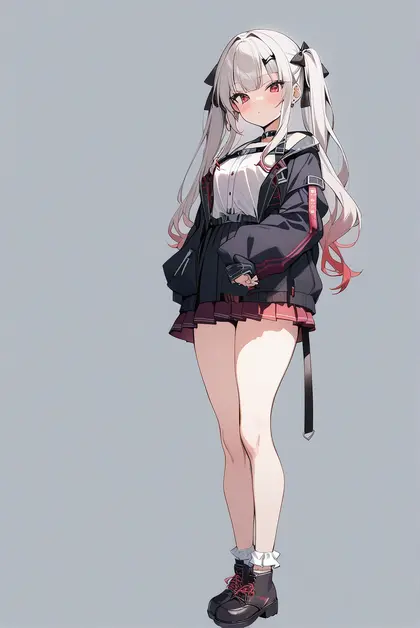 1girl, nakiri ayame (5th costume), hololive