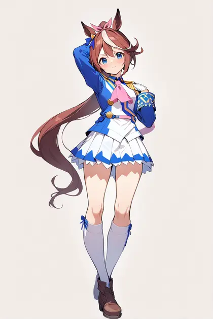 1girl, tokai teio (umamusume), umamusume
