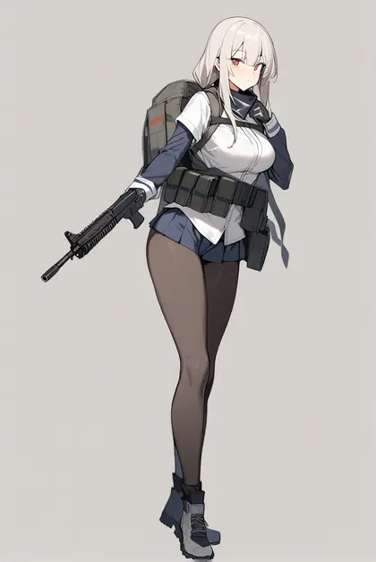 1girl, m590 (girls' frontline), girls' frontline