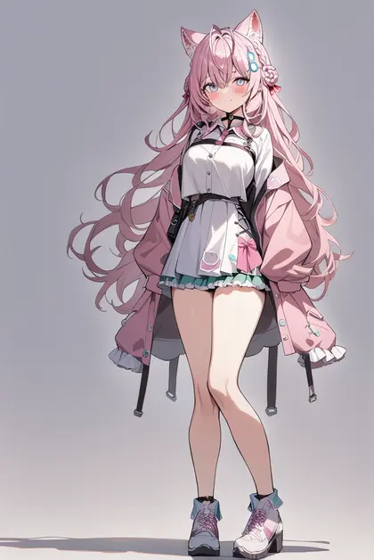 1girl, hakui koyori, hololive