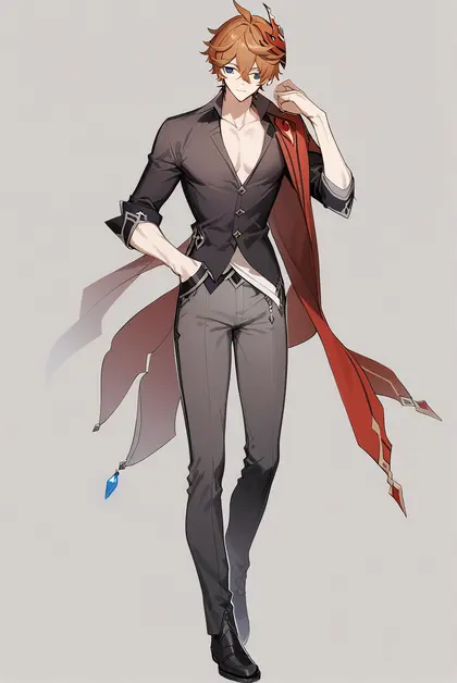 1boy, tartaglia (genshin impact), genshin impact