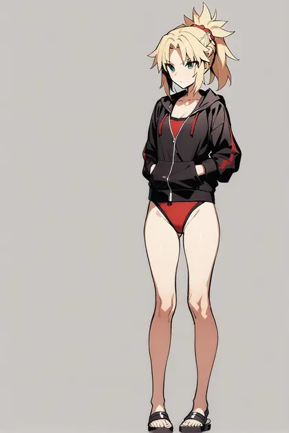 1girl, mordred (swimsuit rider) (fate), fate/grand order