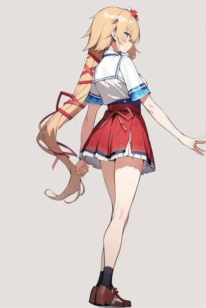 1girl, akai haato (1st costume), hololive