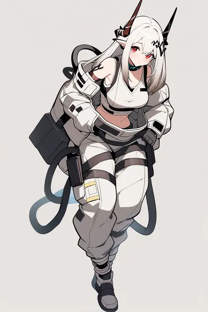 1girl, mudrock (elite ii) (arknights), arknights