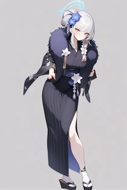 1girl, haruna (new year) (blue archive), blue archive