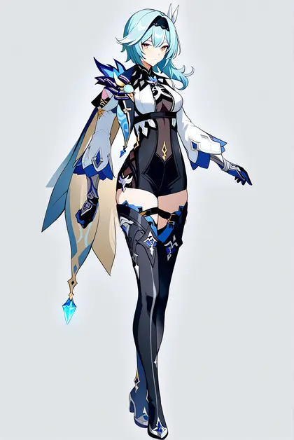 1girl, eula (genshin impact), genshin impact