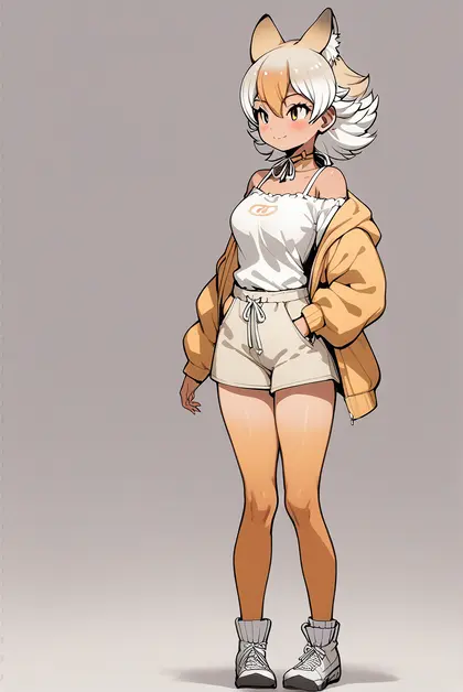 1girl, coyote (kemono friends), kemono friends