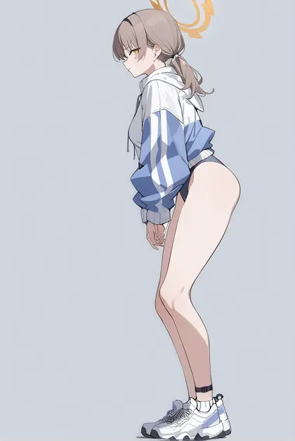 1girl, moe (swimsuit) (blue archive), blue archive