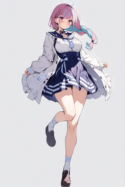 1girl, minato aqua (5th costume), hololive