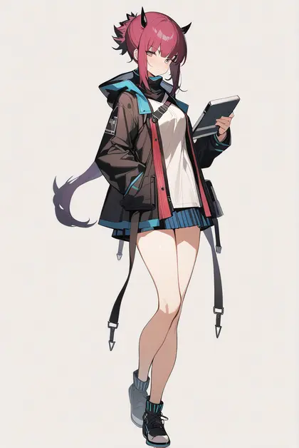 1girl, lava (arknights), arknights