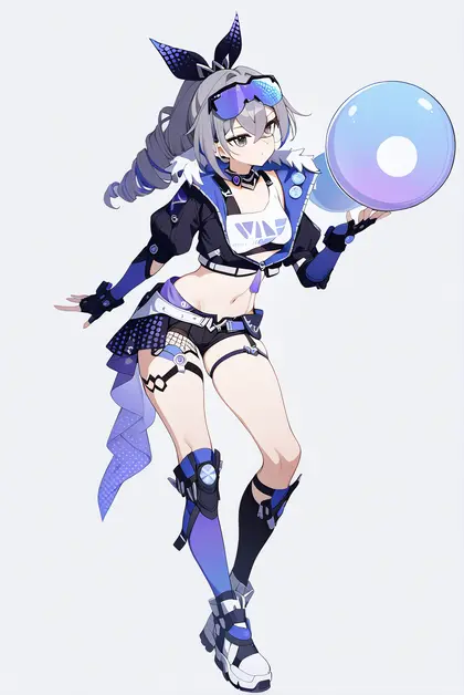 1girl, silver wolf (honkai: star rail), honkai (series)