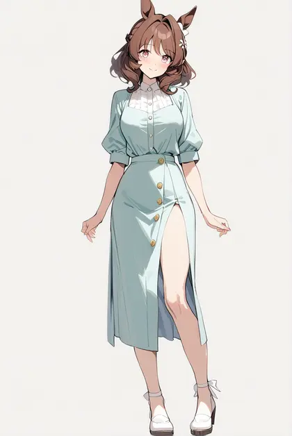 1girl, light hello (umamusume), umamusume