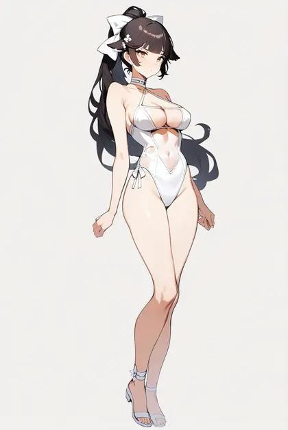 1girl, takao (beach rhapsody) (azur lane), azur lane