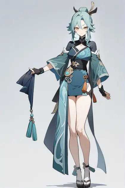 1girl, madame ping (genshin impact), genshin impact