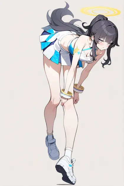 1girl, hibiki (cheer squad) (blue archive), blue archive